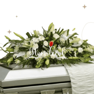 Arreglo Fúnebre Cubre Caja Celestial