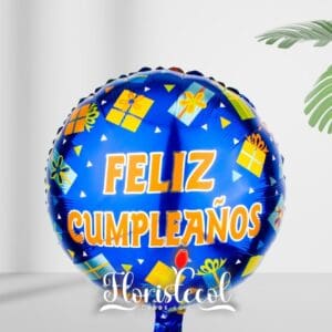 Globo metalizado feliz cumpleaños